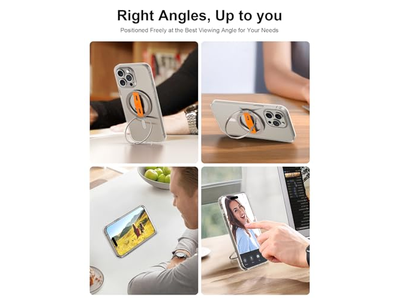 Poignée pour téléphone — MagSafe Compatible Phone Grip Stand with Replaceable Finger Strap