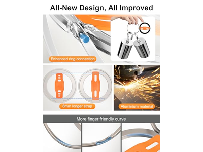 Poignée pour téléphone — MagSafe Compatible Phone Grip Stand with Replaceable Finger Strap