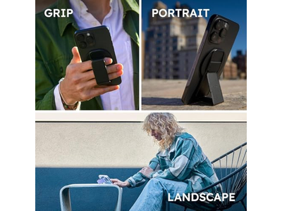 Poignée pour téléphone — MagSafe Phone Grip and Kickstand 3-in-1 Holder for Smartphones