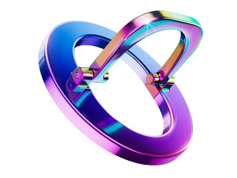 Poignée pour téléphone — MagSafe Phone Grip Magnetic Ring Holder with Adjustable Stand Colorf