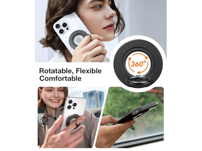 Poignée pour téléphone — MagSafe Phone Grip Ring Holder with Kickstand Compatible with iPhone