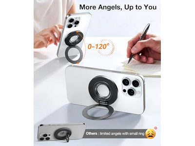 Poignée pour téléphone — MagSafe Phone Grip Ring Holder with Kickstand Compatible with iPhone