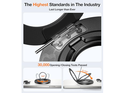 Poignée pour téléphone — MagSafe Phone Grip Ring Holder with Kickstand Compatible with iPhone