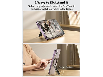 Poignée pour téléphone — MagSafe Phone Grip with Finger Strap Removable Magnetic Ring Holder