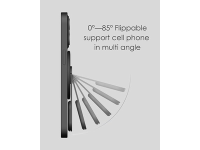 Poignée pour téléphone — MagSafe Stand Grip - Removable 360degree Adjustable Phone Kickstand - Black