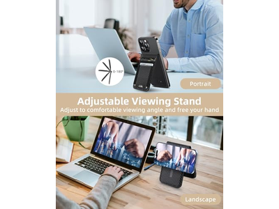 Portefeuille — MagSafe Wallet Stand with Find My Anti-Lost 9 Card Holder RFID Bloc