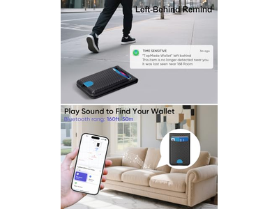 Portefeuille — MagSafe Wallet with Find My Magnetic Card Holder Adjustable Stand 6