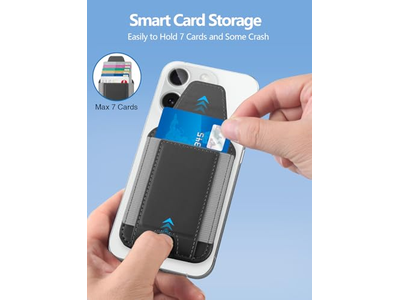 Portefeuille — MagSafe Wallet with Privacy Flap Magnetic Card Holder RFID Blocking