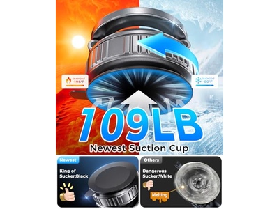 Support pour téléphone — Metal 360 Adjustable Vacuum Suction Cup Phone Mount