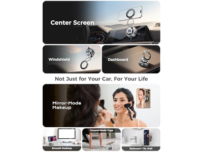 Support pour téléphone — Metal 360 Adjustable Vacuum Suction Cup Phone Mount