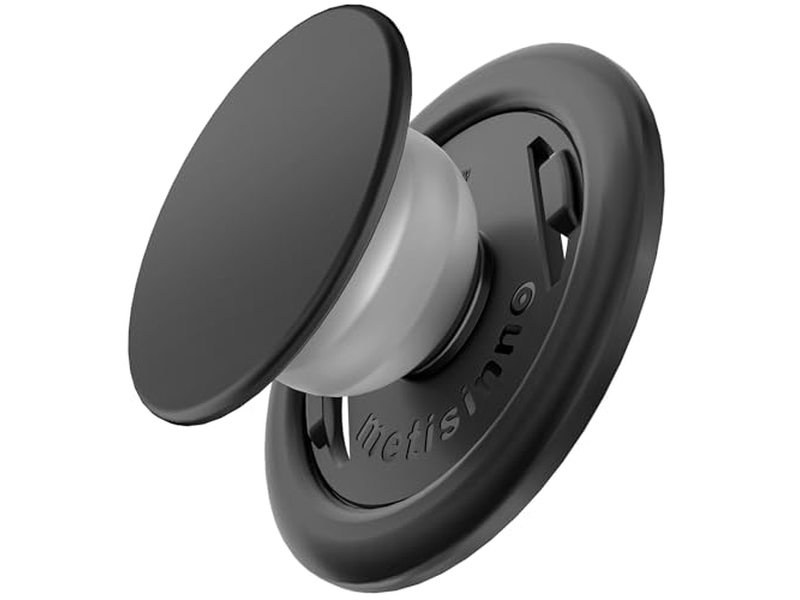 Poignée pour téléphone — Phone Grip for MagSafe Magnetic Stand One Finger Pop and Snap Black