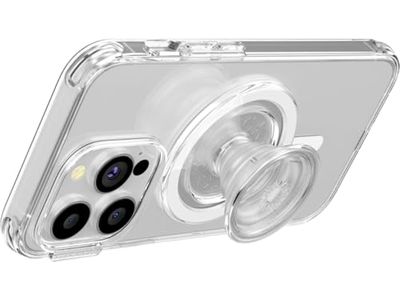 Poignée pour téléphone — Phone Grip for MagSafe with Kickstand and Secure Hold - Clear