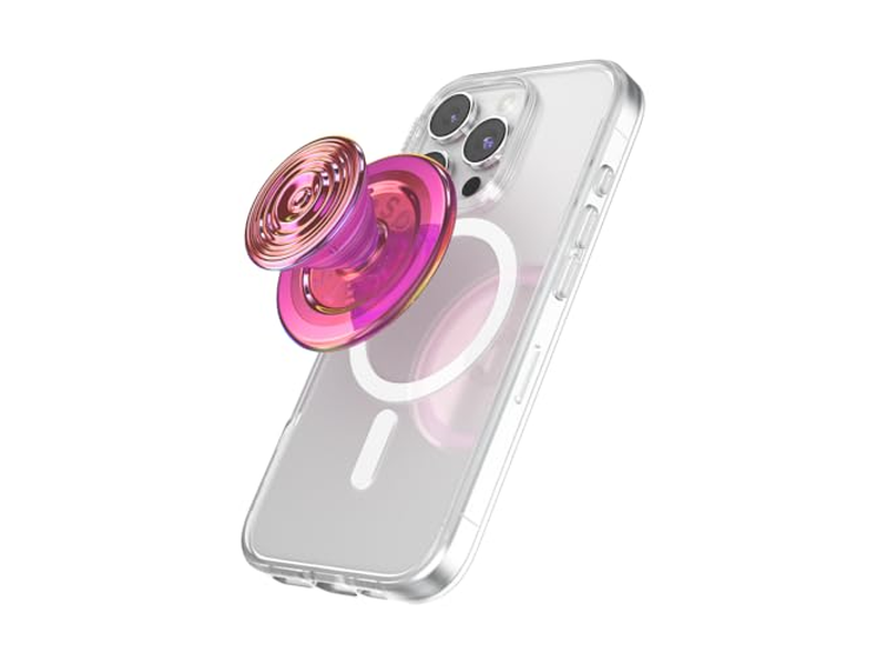 Poignée pour téléphone — Phone Grip with Kickstand Magnetic Stand Swappable Top Secure Hold