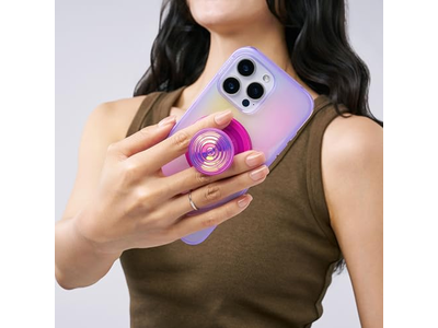 Poignée pour téléphone — Phone Grip with Kickstand Magnetic Stand Swappable Top Secure Hold