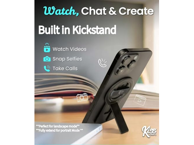 Poignée pour téléphone — Phone Grip with Loop and Kickstand - Magnetic 360degree Spin Tripod