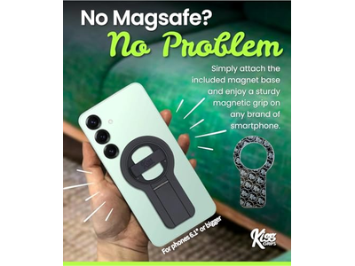 Poignée pour téléphone — Phone Grip with Loop and Kickstand - Magnetic 360degree Spin Tripod