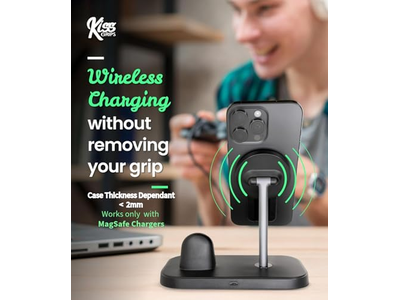 Poignée pour téléphone — Phone Grip with Loop and Kickstand - Magnetic 360degree Spin Tripod