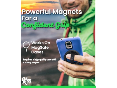 Poignée pour téléphone — Phone Grip with Loop and Kickstand - Magnetic 360degree Spin Tripod