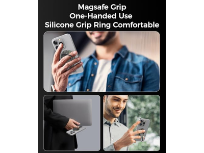 Poignée pour téléphone — Phone Grip with Magnetic Ring and 360degree Rotation for All Phones