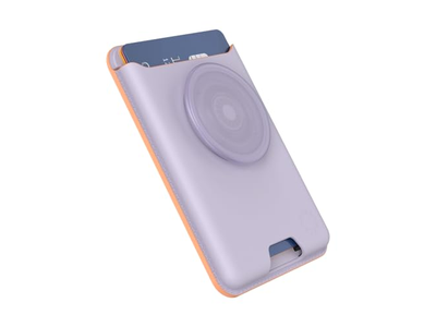 Portefeuille — Phone Wallet with Expanding Grip and Adapter Ring for MagSafe Lavende