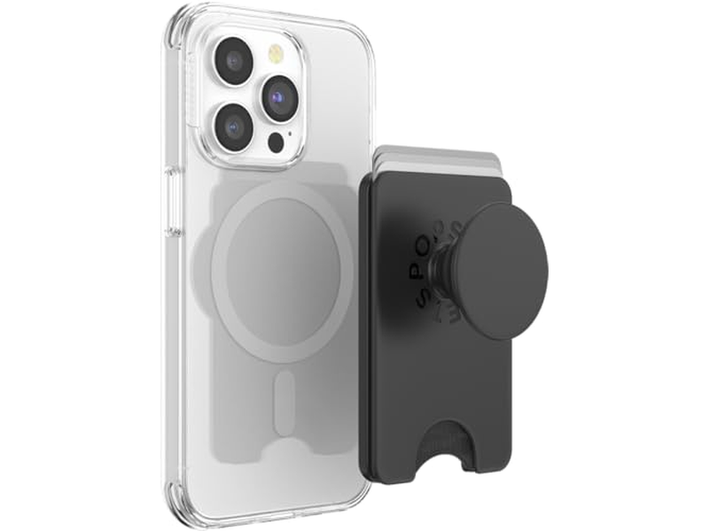 Portefeuille — Phone Wallet with Expanding Grip and MagSafe Adapter Ring - Black