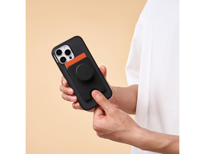 Portefeuille — Phone Wallet with Expanding Grip and MagSafe Adapter Ring - Black