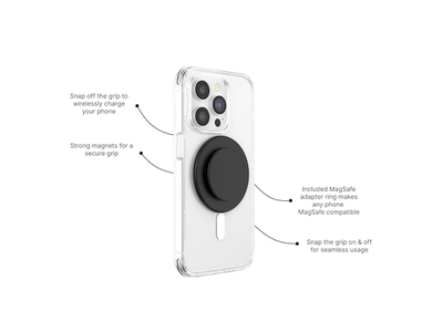 Poignée pour téléphone — PopSockets Phone Grip for MagSafe Secure Hold
