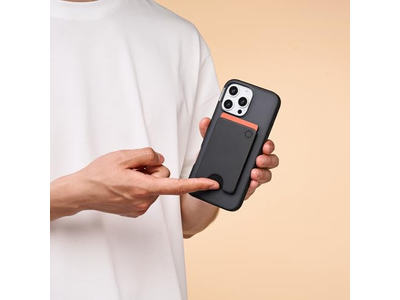 Portefeuille — Slim Phone Wallet and Card Holder Wireless Charging Compatible - Blac