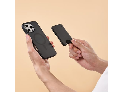 Portefeuille — Slim Phone Wallet and Card Holder Wireless Charging Compatible - Blac