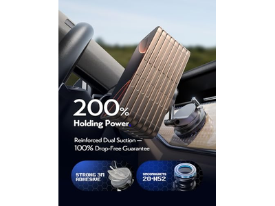 Chargeur — Suction Cup Phone Mount 15W Magsafe Car Mount Charger