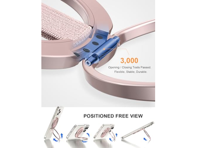 Poignée pour téléphone — Ultra Phone Grip Stand with Replaceable Elastic Loop and Magnetic Hold