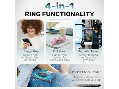 Poignée pour téléphone — Ultra-Strong Magnetic Phone Ring Holder for MagSafe