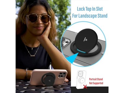 Poignée pour téléphone — Ultra Thin Grip for MagSafe- One Hand Pop Stand Expandable Steel