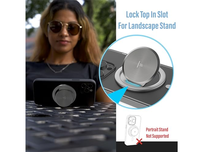 Poignée pour téléphone — Ultra Thin Grip for MagSafe- One Hand Pop Stand Removable for Chargi