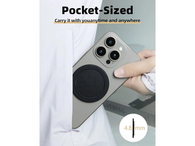 Poignée pour téléphone — Ultra-Thin Magnetic Phone Grip Multi-Angle Ring Holder Stand 360degree Ro