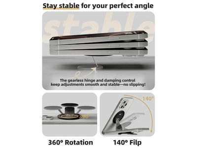 Poignée pour téléphone — Ultra-Thin MagSafe Phone Grip Multi-Angle Ring Holder Stand with 360degree