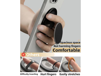 Poignée pour téléphone — Ultra-Thin MagSafe Phone Grip Multi-Angle Ring Holder Stand with 360degree