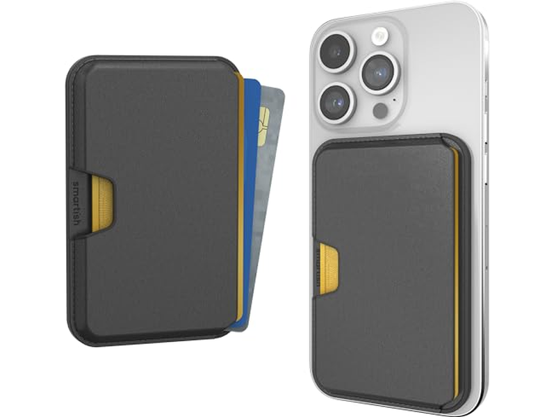 Portefeuille — Vegan Leather Slim Detachable Magnetic Card Holder for MagSafe Phones