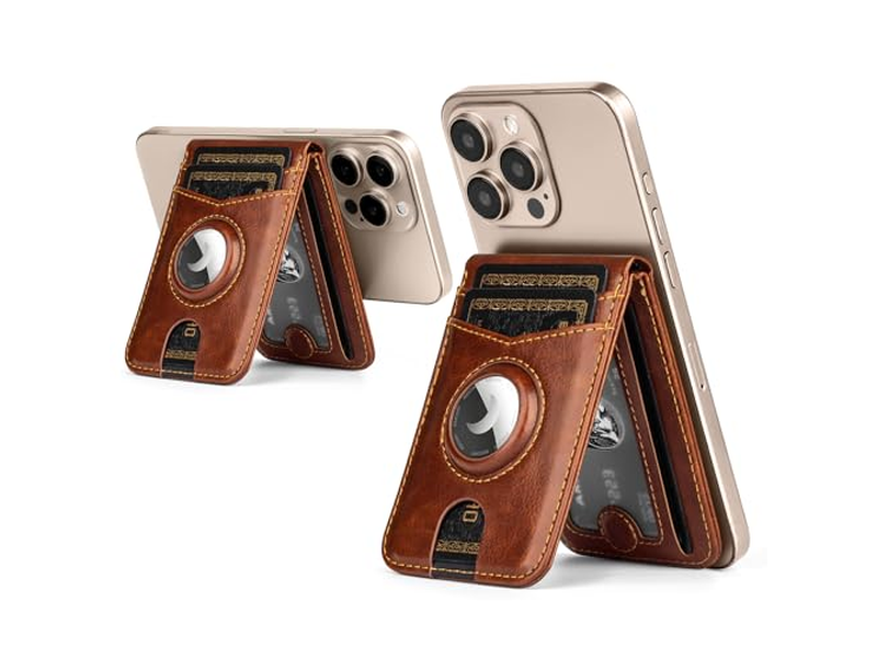 Portefeuille — Wallet Stand with Airtag Holder RFID Blocking Card Holder 5 Card Slo